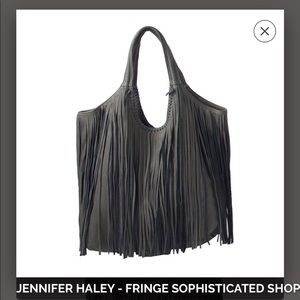 Jennifer Haley fringe leather bag